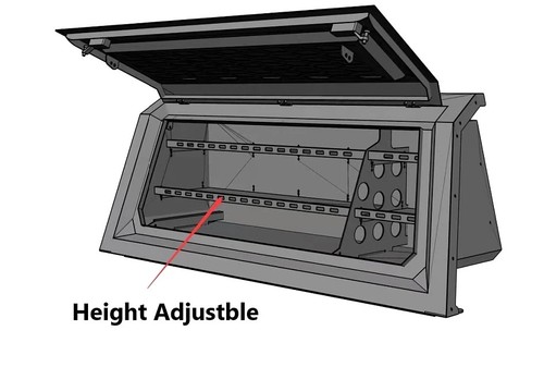 Left side storage canopy - side,